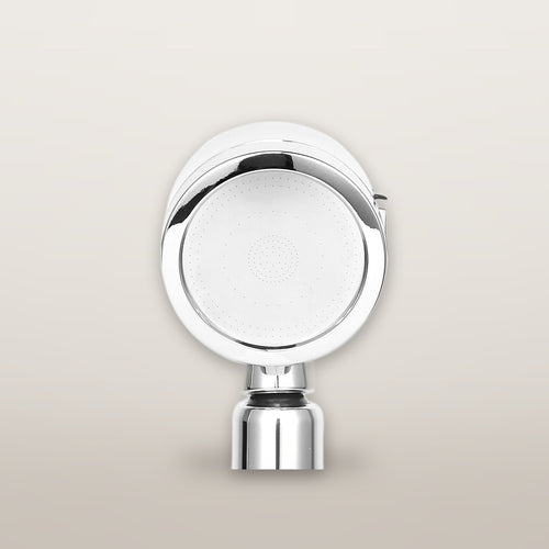 Sahos filtered shower head, front view
