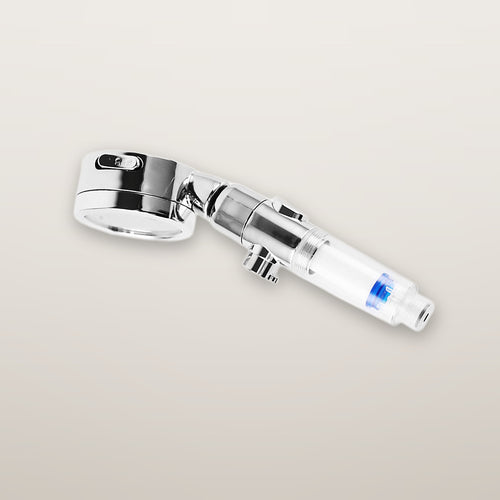 Full shower head with the filter cartridge in the handle