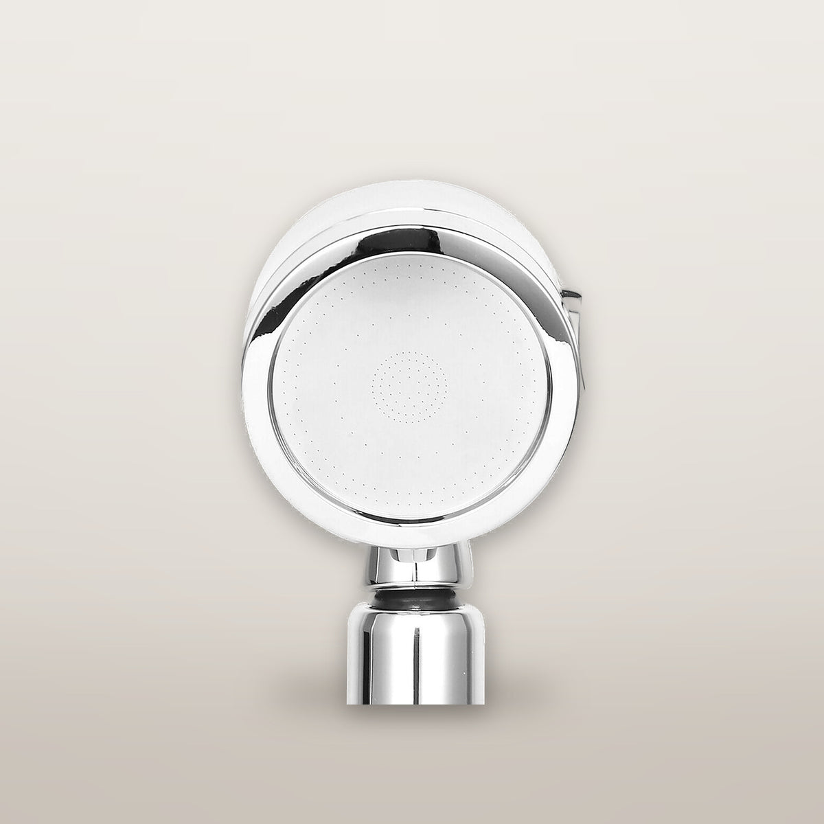 Sahos filtered shower head, front view